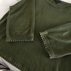 SALE J. Crew Dark Olive Boyfriend Sweater